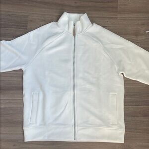 Men’s Banana Republic White Full Zip-Up